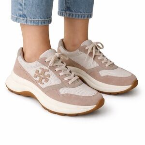 Tory Burch Beige and dusty pink Sneakers